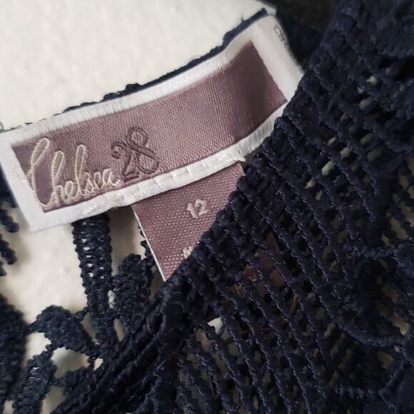 NEW Chelsea28 Fit & Flare Eyelash Lace Dress - Picture 8 of 10